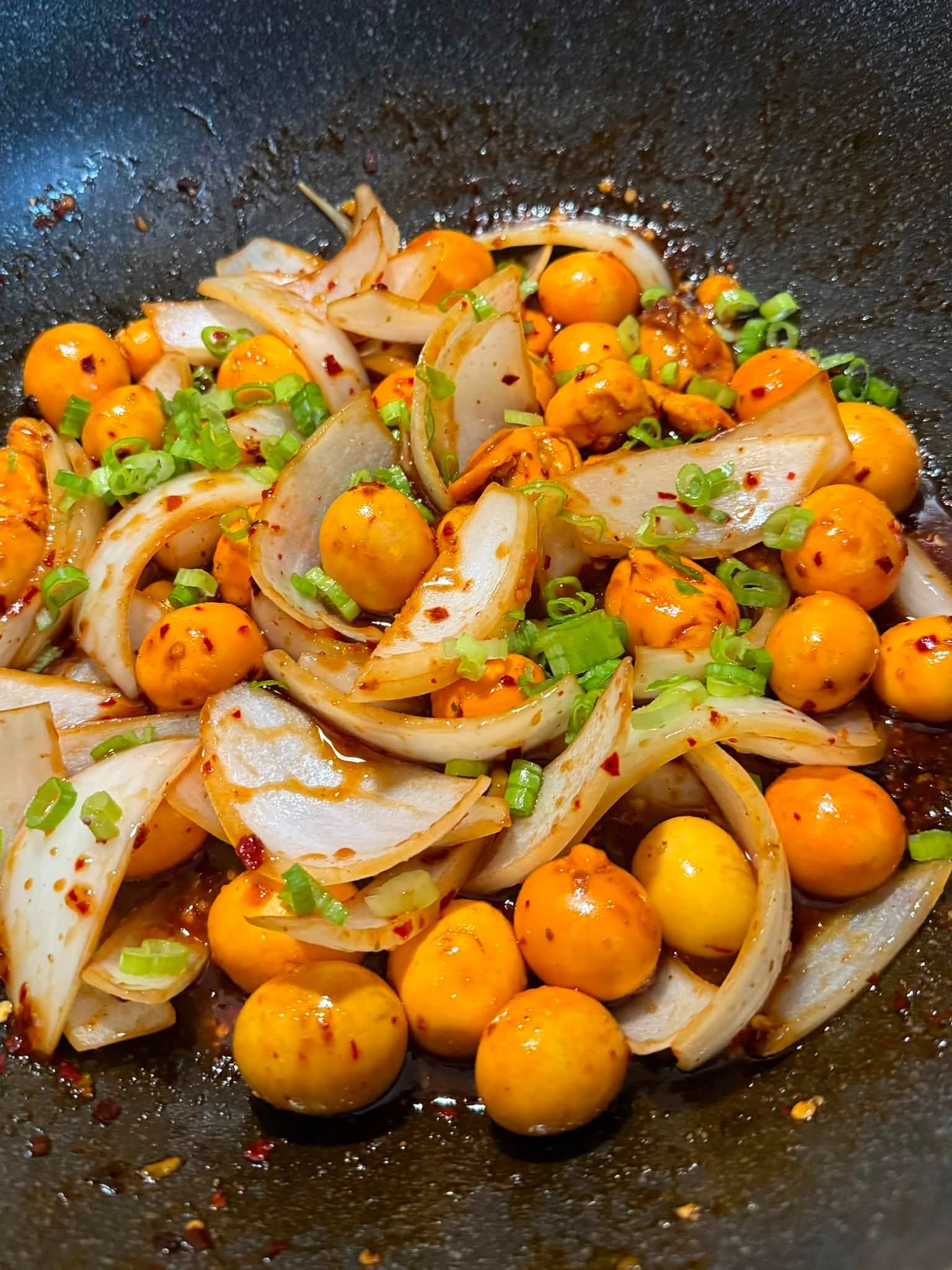 Spicy Sautéed Young Eggs / Sate Young Eggs