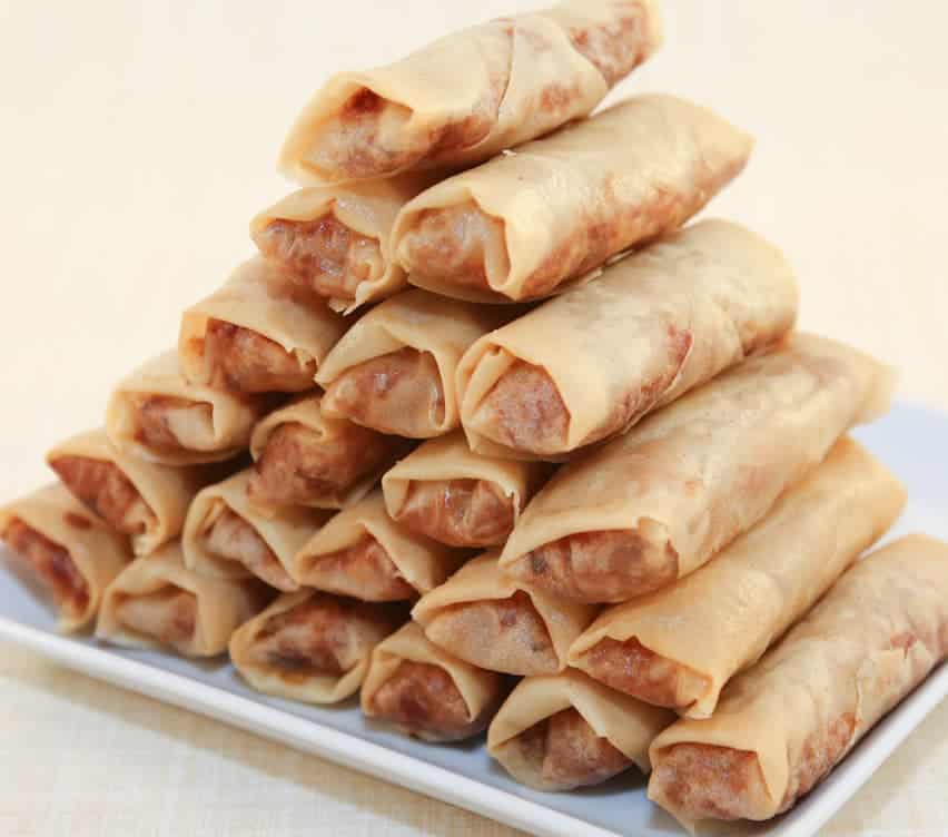 Taro, Shrimp & Pork Egg Rolls - Chả giò khoai môn, tôm, thịt