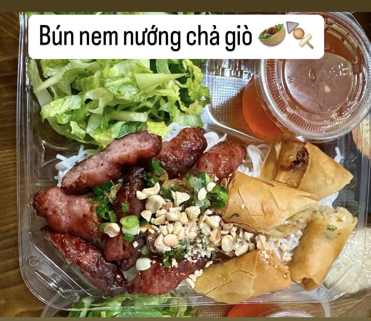 Grilled Pork Sausage & Eggroll Noodle Bowl
