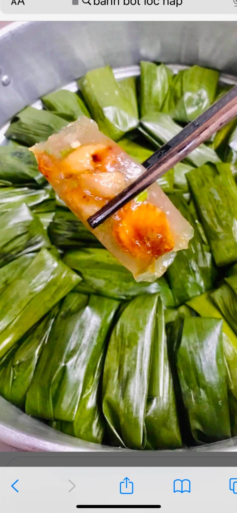 Frozen Tapioca Shrimp & Pork Dumplings (Bánh Bột Lọc - 50 pcs)