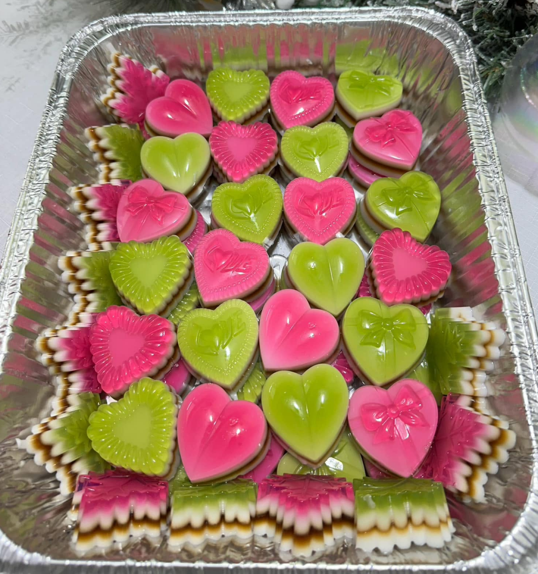 Heart-Shaped Crispy Jelly
