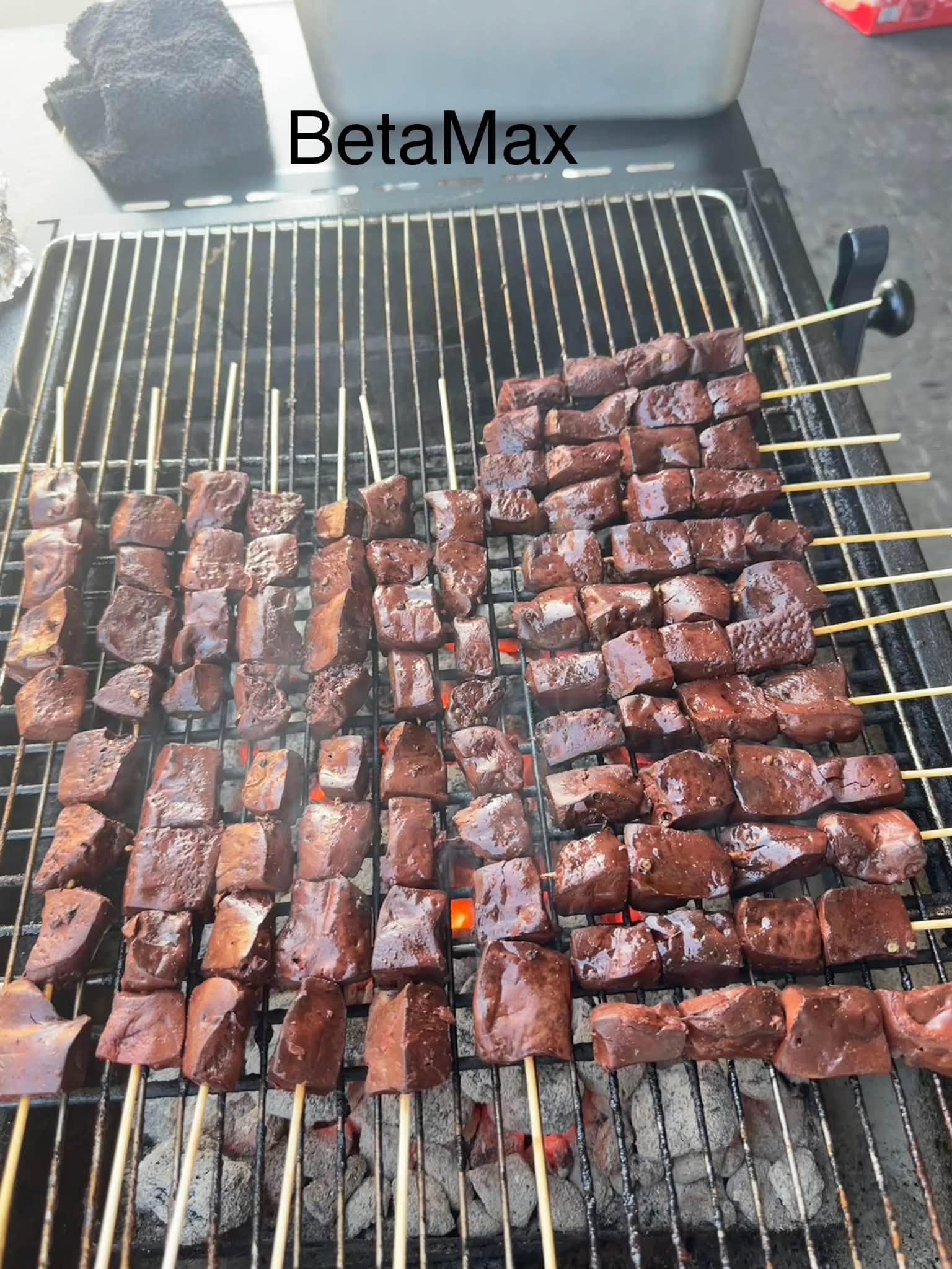Grilled Betamax / Pork Blood (10 pcs) – $20.00 / order