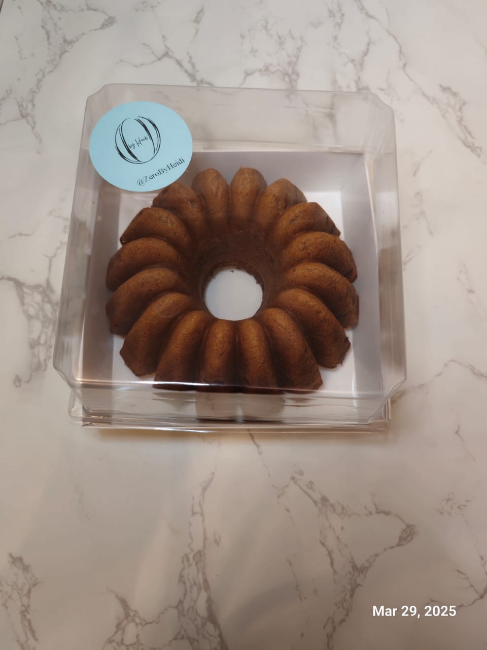 Zero Added Sugar Banana Bundt Cake