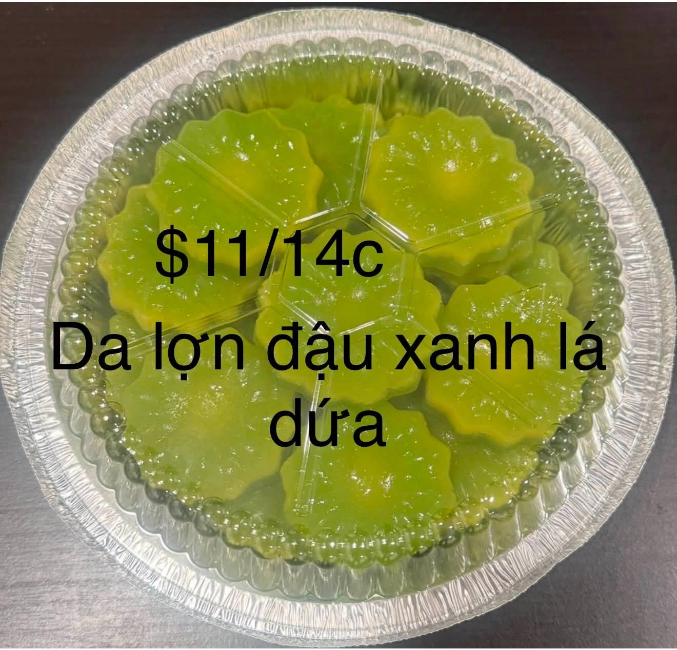 Pandan Mung Bean Layer Cake