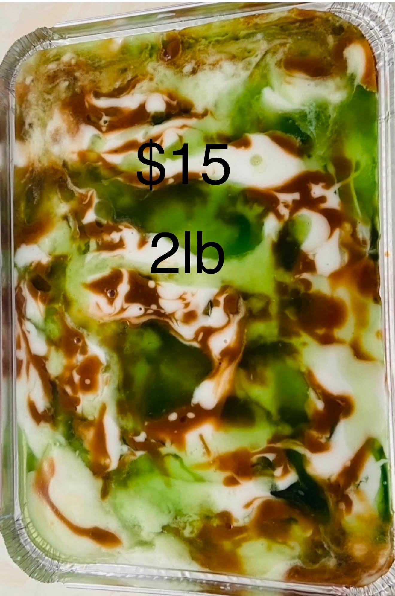 Pandan & Coffee Crispy Jelly
