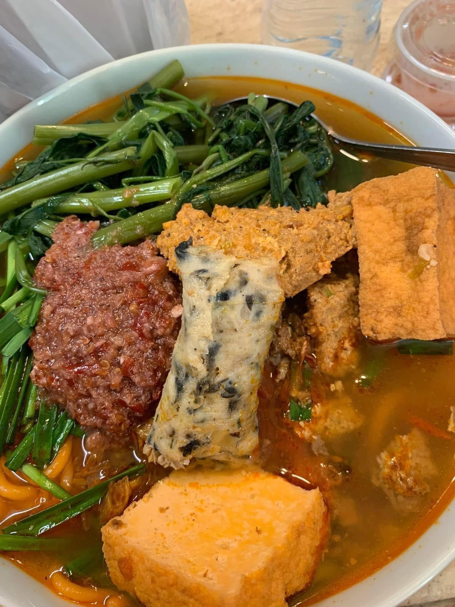 Homemade Vietnamese Crab Thick Noodle Soup