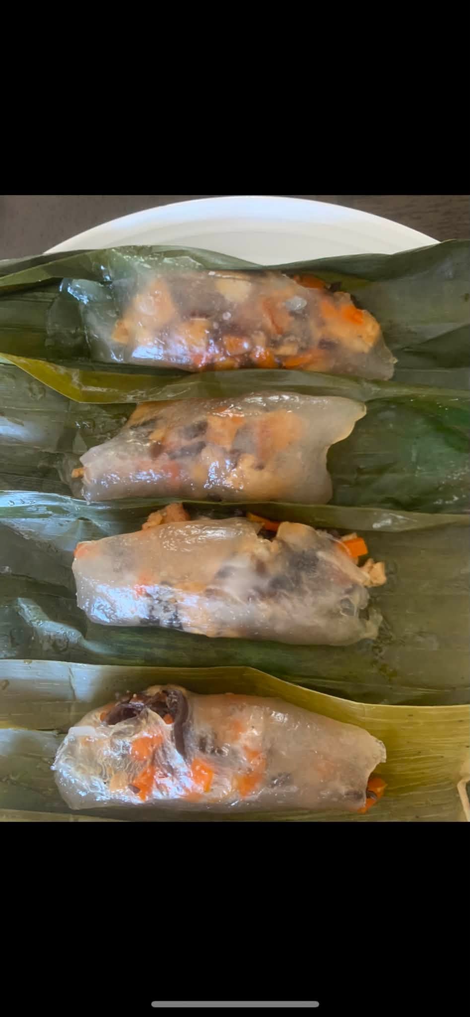 Vegetarian Vietnamese Tapioca Dumplings - Bánh Bột Lọc Chay