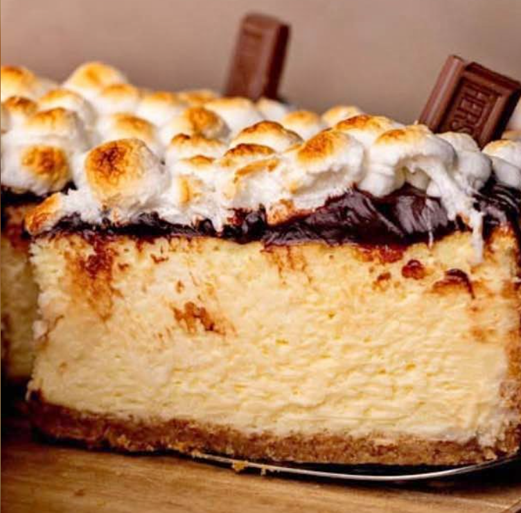 Smores Burnt Basque Cheesecake