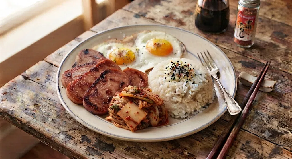 Rice, Spam, Eggs, & Kimchi