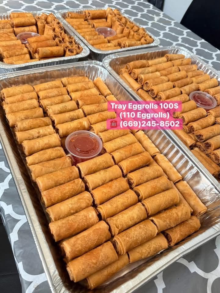 Shrimp, Pork and Taro Egg Rolls - Chả Giò Tôm Thịt Khoai Môn