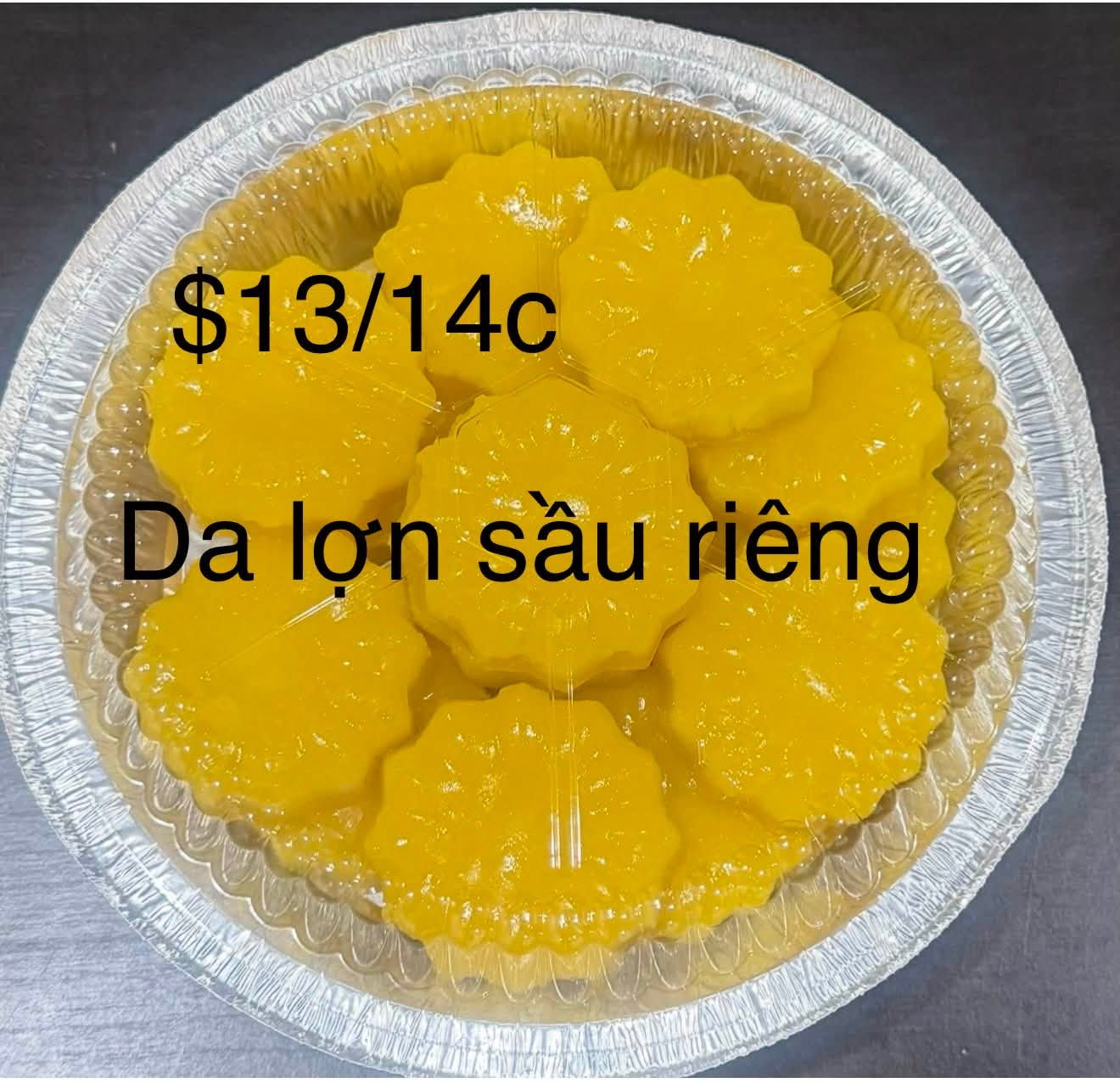 Durian & Mung Bean Layer Cake (14 pcs / 1 lb)