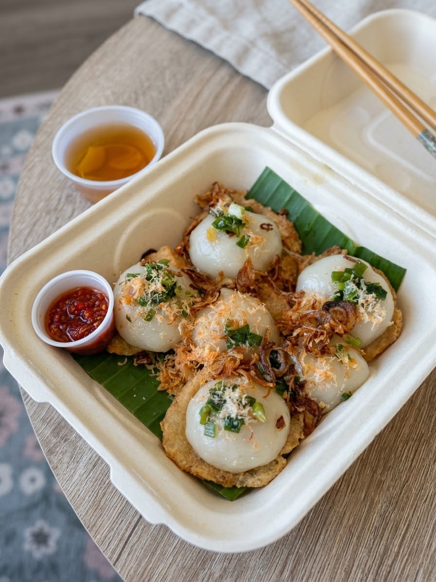Bánh Ram Ít – Crispy Rice Dumplings (6pcs)